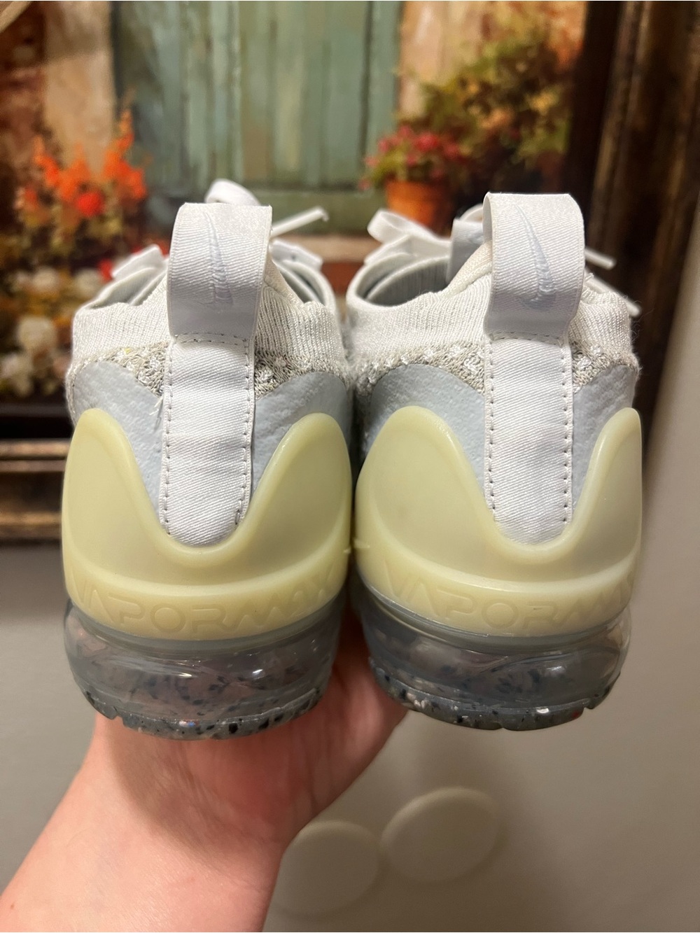 Nike Air VaporMax 2021 FK White Pure Platinum sneakers - Picture 12 of 16